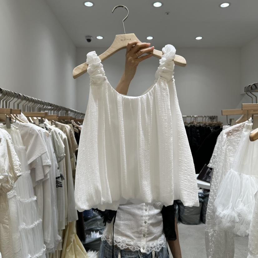 RE STYLE-Q東大門㊣直郵女士新品時尚休閑推薦人氣吊帶背心RE STYLE吊帶/背心
