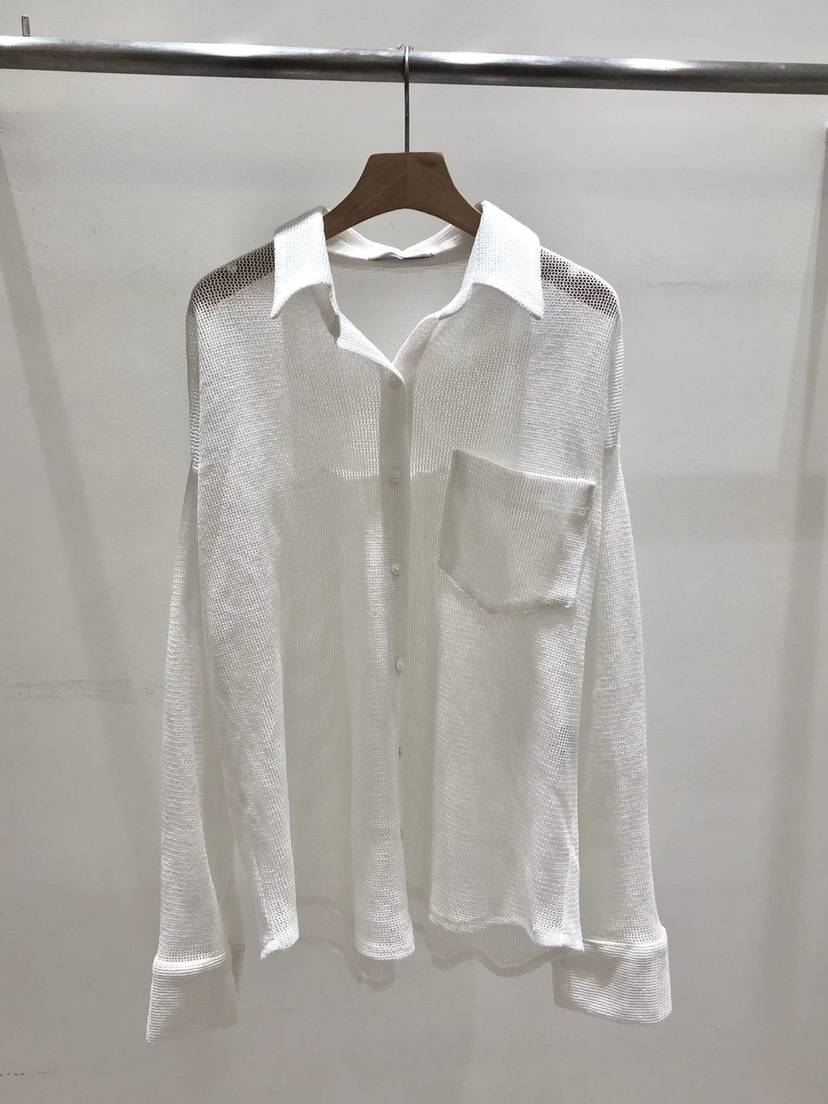 IR BIEN韓國代購㊣女裝新品25春夏推薦職業時尚襯衫蕾絲衫ir bien-A襯衫/蕾絲衫