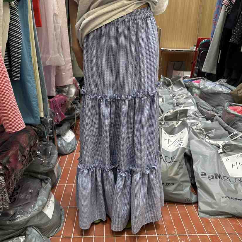 E/E/E韓國直郵㊣女裝新品休閑人氣真品時尚熱賣25春夏長裙E/E/E長裙