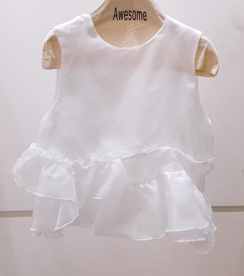 AWESOME-P韓國代購㊣女士新品熱賣職業25春夏襯衫蕾絲衫歐根紗AWESOME-P襯衫/蕾絲衫
