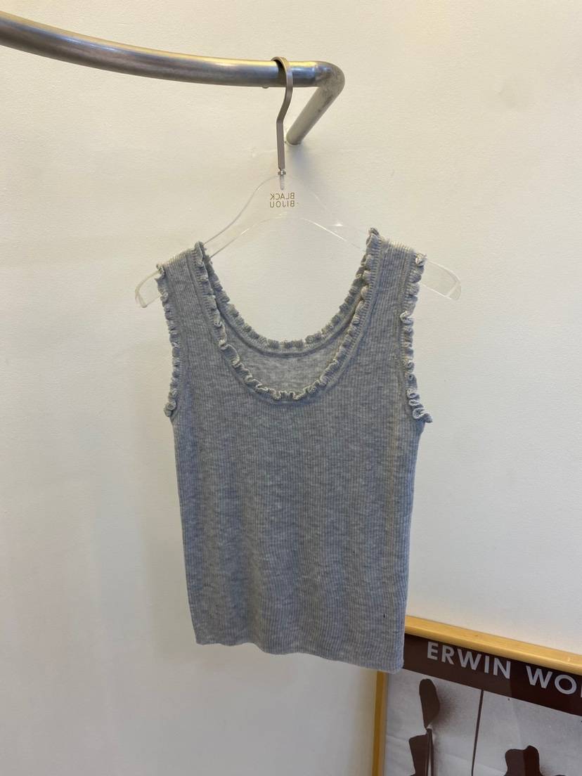 BLACK BIJOU東大門㊣實拍女裝新品時尚推薦真品25春夏吊帶背心BLACK BIJOU吊帶/背心