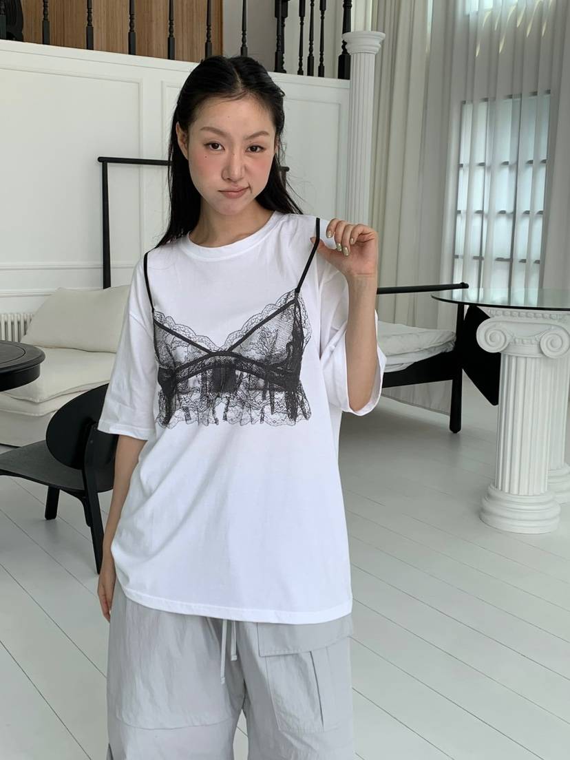 LOVE MY SANTA東大門㊣代購女士新品休閑人氣真品25春夏T恤Santa/LOVE MY SANTAT恤