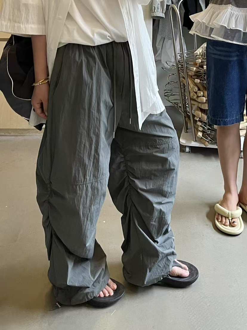 SYMBOL東大門㊣代購女裝新款時尚熱賣真品職業推薦休閑褲褶皺SYMBOL休閑褲