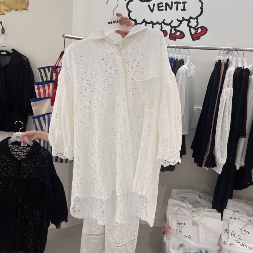 VENTI韓國直郵㊣女裝新款人氣真品時尚推薦職業熱賣25春夏針織衫VENTI針織衫