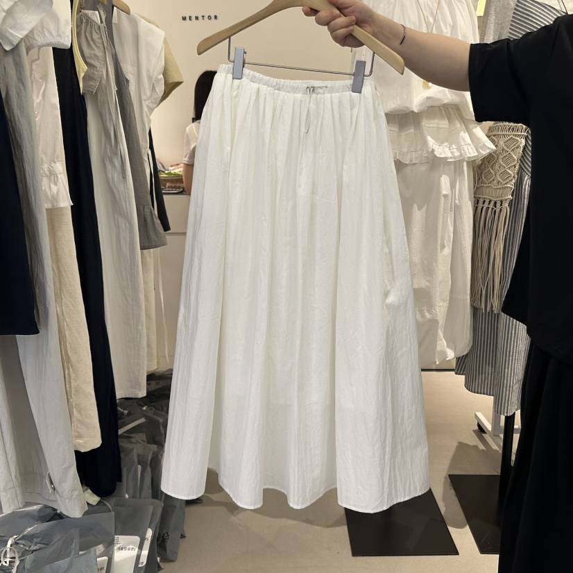 MENTOR韓國直郵㊣女裝新品熱賣25春夏休閑時尚職業真品長裙MENTOR長裙