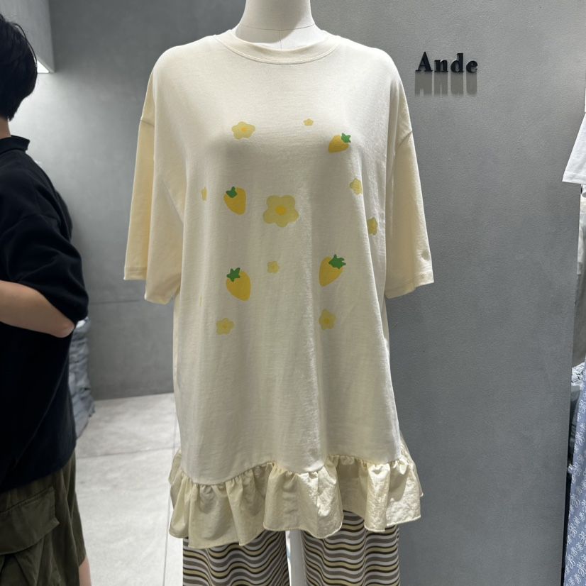 ANDE東大門㊣直郵女裝新品人氣熱賣時尚25春夏真品推薦職業T恤ANDET恤