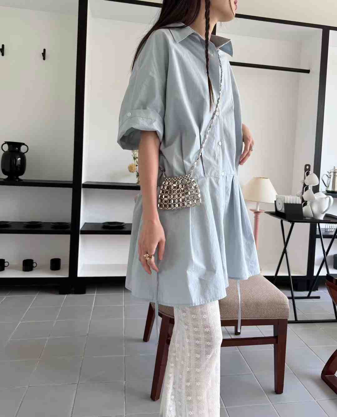 STANDING韓國代購㊣女裝新款熱賣推薦真品人氣休閑時尚連衣裙STANDING連衣裙