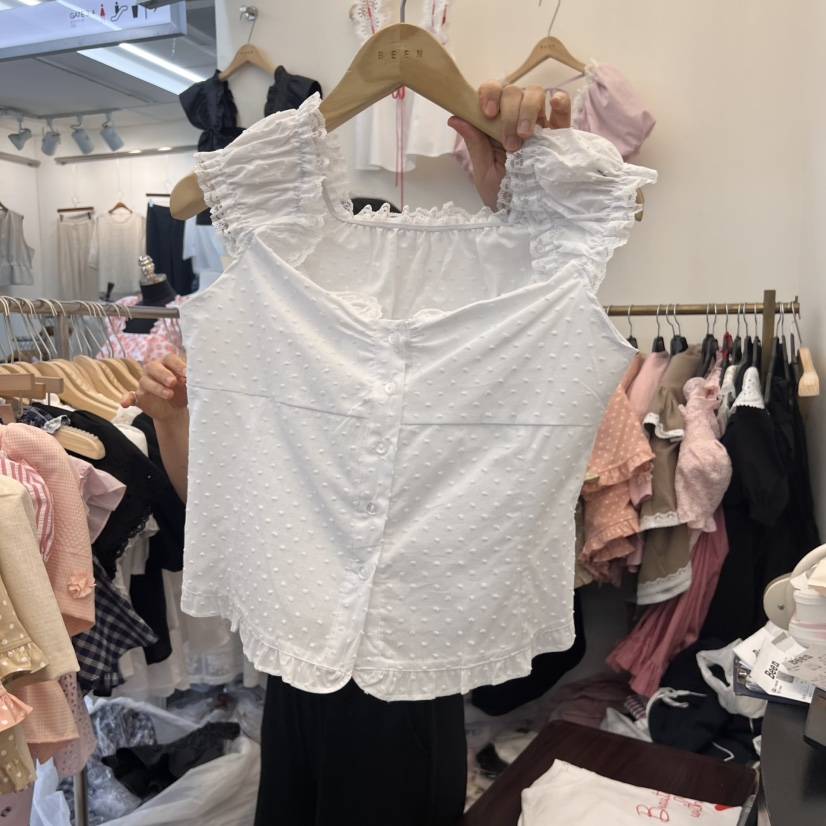 BEEN-A韓國代購㊣女裝新款職業時尚推薦25春夏真品襯衫蕾絲衫BEEN-A襯衫/蕾絲衫
