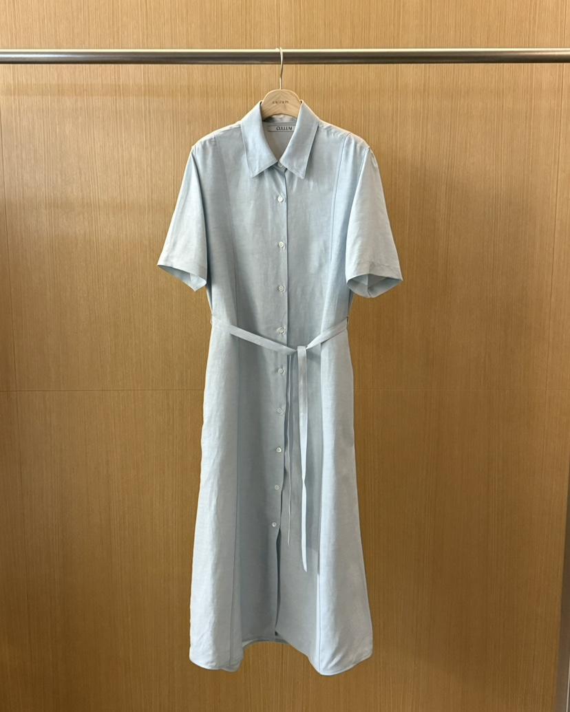 CULLUM東大門㊣直郵女士新品人氣職業時尚25春夏連衣裙含腰帶CULLUM連衣裙