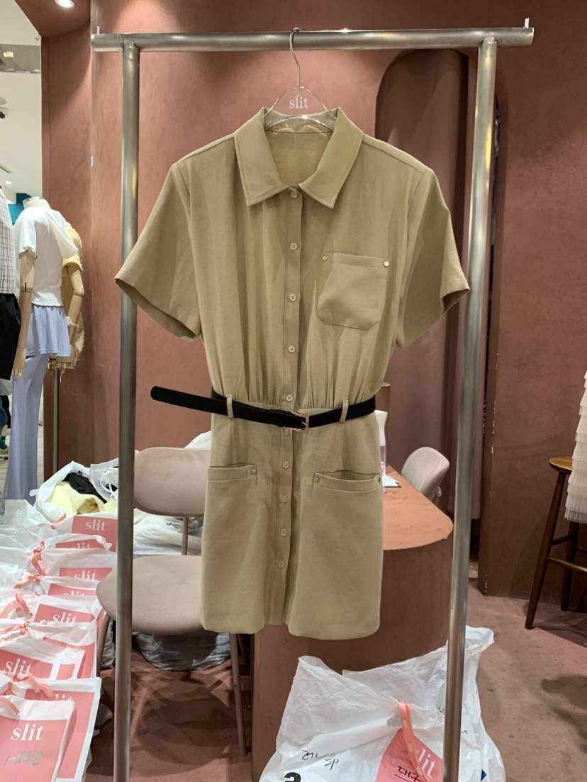 SLIT東大門㊣代購女裝新款真品25春夏人氣熱賣推薦職業連衣裙SLIT連衣裙