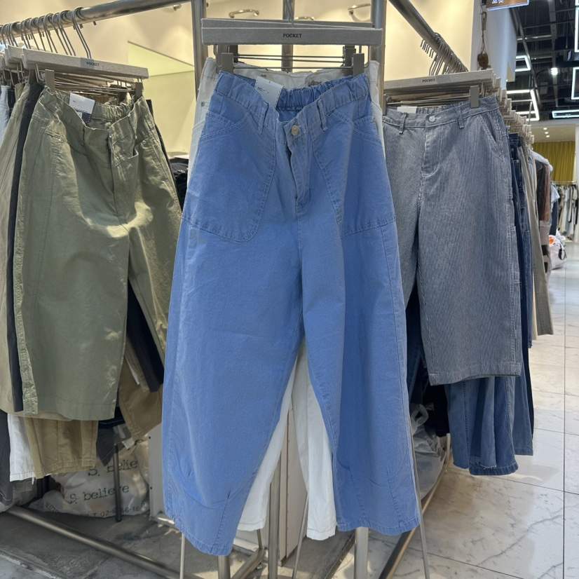 POCKET-Q東大門㊣實拍女士新品25春夏時尚職業熱賣人氣休閑褲POCKET-Q休閑褲
