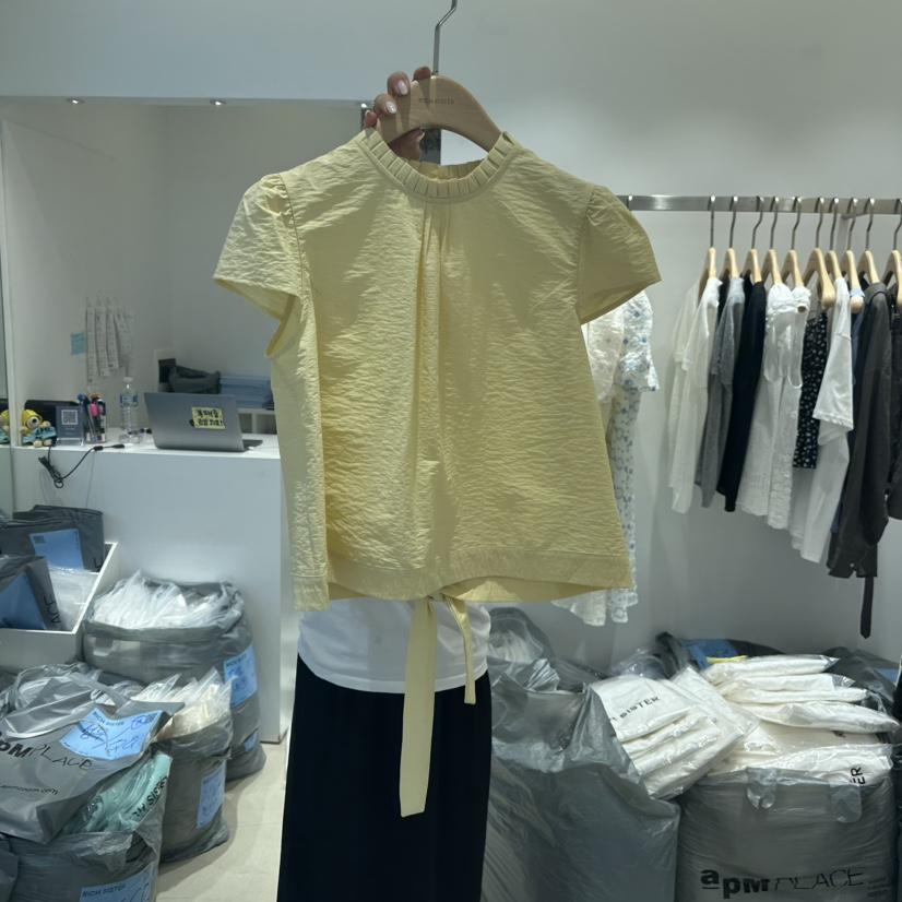 RICH SISTER東大門㊣直郵女裝新品推薦時尚25春夏襯衫蕾絲衫RICH SISTER襯衫/蕾絲衫