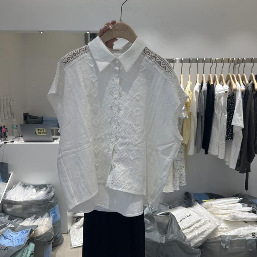 RICH SISTER東大門㊣代購女士新款職業真品25春夏襯衫蕾絲衫RICH SISTER襯衫/蕾絲衫