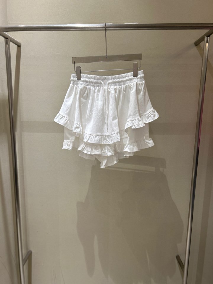LATTE東大門㊣直郵女士新款休閑職業人氣25春夏熱賣短裙荷葉邊LATTE短裙