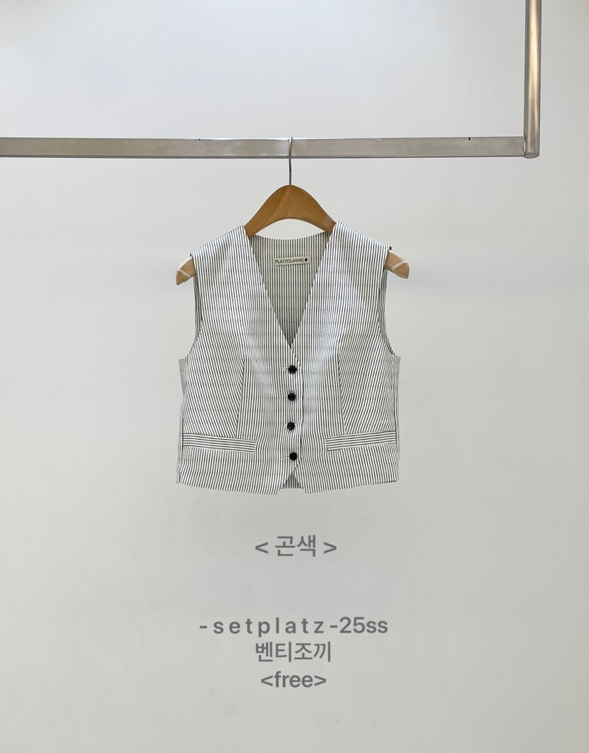 SETPLATZ東大門㊣直郵女裝新品25春夏熱賣休閑推薦職業馬甲PLATZCLASSIC馬甲