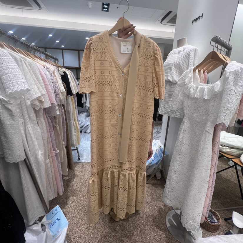 A東大門㊣代購女裝新品推薦職業休閑人氣真品熱賣連衣裙含腰帶A STORE連衣裙