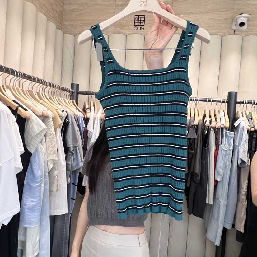OUS/INCH-L東大門㊣實拍女裝新款職業推薦人氣真品吊帶背心OUS/INCH吊帶/背心