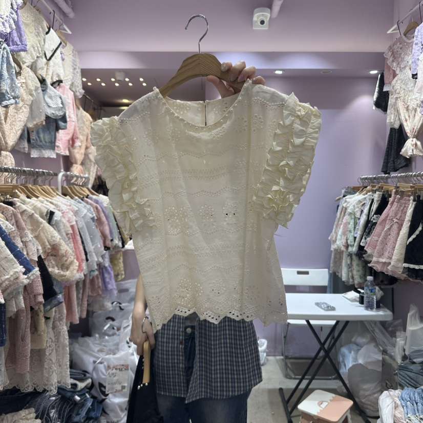 MS東大門㊣代購女裝新品真品人氣休閑時尚職業熱賣襯衫蕾絲衫MS襯衫/蕾絲衫