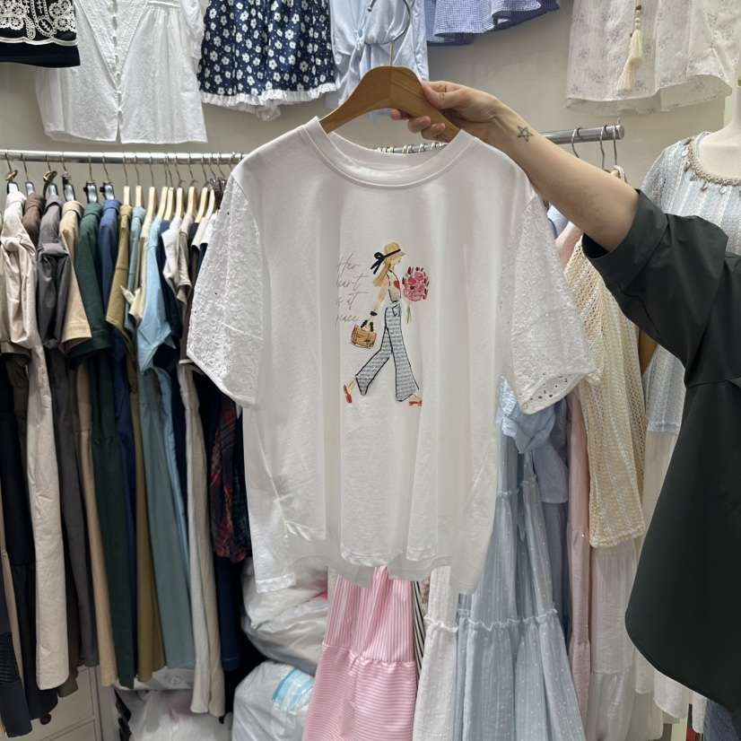 BIKINI韓國直郵㊣女裝新品真品25春夏人氣推薦熱賣襯衫蕾絲衫BIKINI襯衫/蕾絲衫