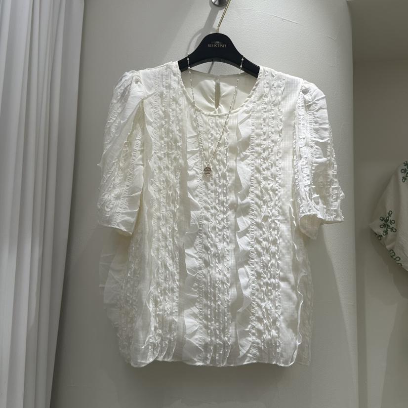 BIKINI韓國直郵㊣女士新品推薦真品時尚熱賣職業襯衫蕾絲衫BIKINI襯衫/蕾絲衫