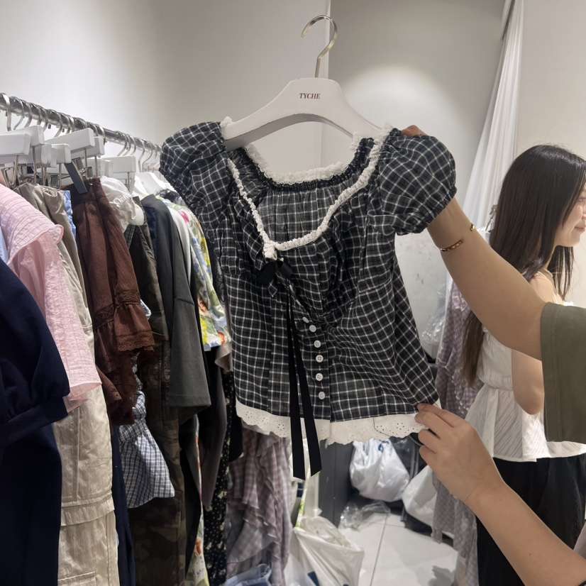TYCHE東大門㊣直郵女裝新款25春夏真品推薦熱賣人氣襯衫蕾絲衫TYCHE襯衫/蕾絲衫