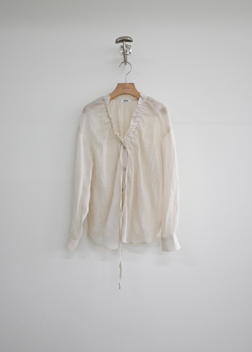 OP PER東大門㊣直郵女士新品25春夏人氣熱賣襯衫蕾絲衫亞麻OPPER-simplebeige襯衫/蕾絲衫