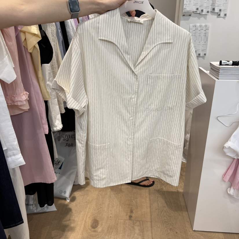 RUMIRU/AWEAR東大門㊣直郵女裝新款25春夏休閑職業襯衫蕾絲衫awear/RUMIRU襯衫/蕾絲衫