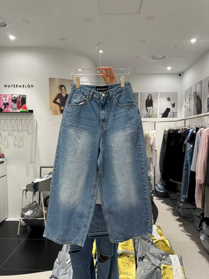 WATERMELON東大門㊣代購女裝新款人氣時尚25春夏休閑牛仔褲WATERMELON牛仔褲