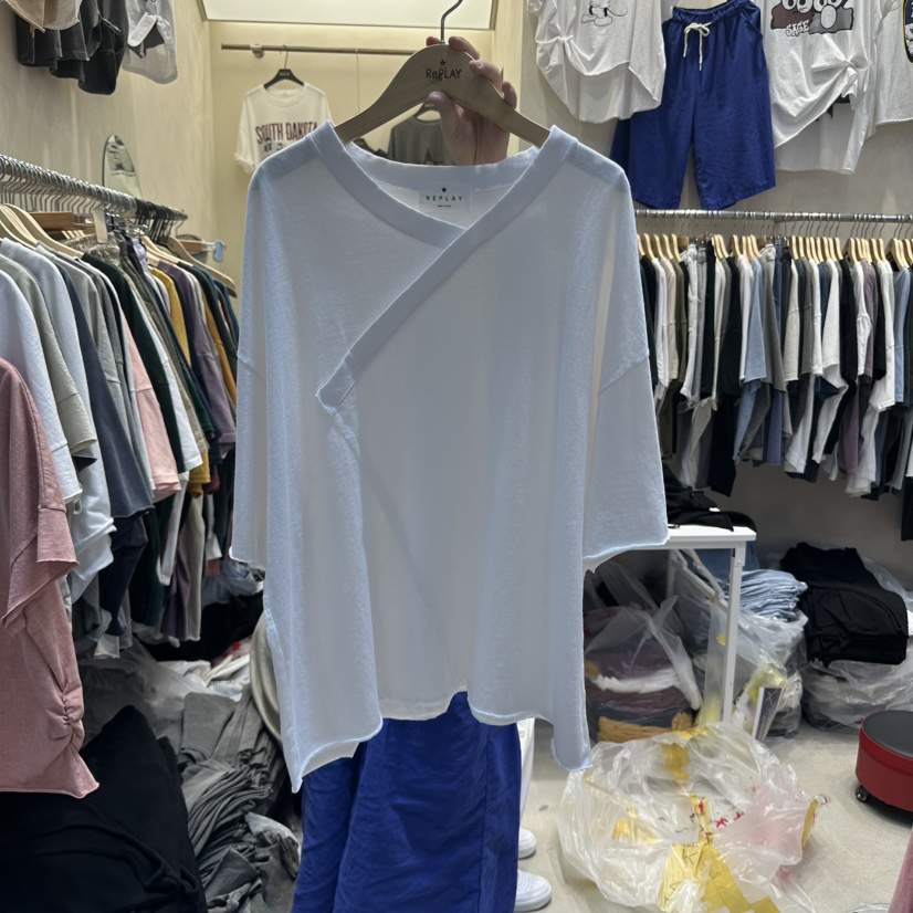 REPLAY韓國直郵㊣女士新品25春夏時尚推薦熱賣職業休閑人氣T恤REPLAYT恤