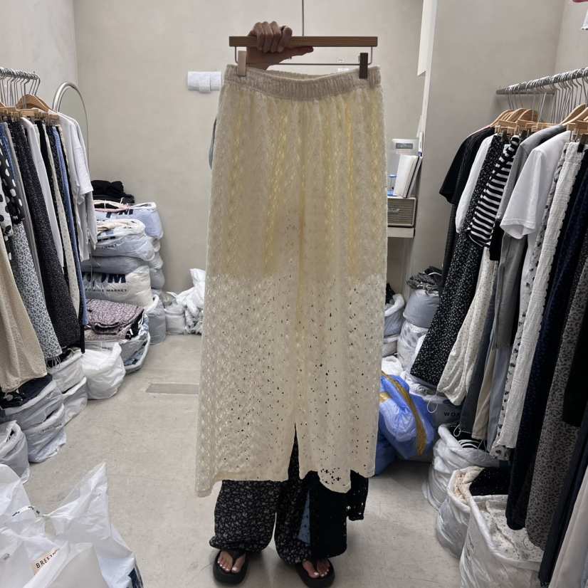 BREEZE東大門㊣直郵女裝新品人氣真品時尚休閑25春夏休閑褲蕾絲BREEZE休閑褲