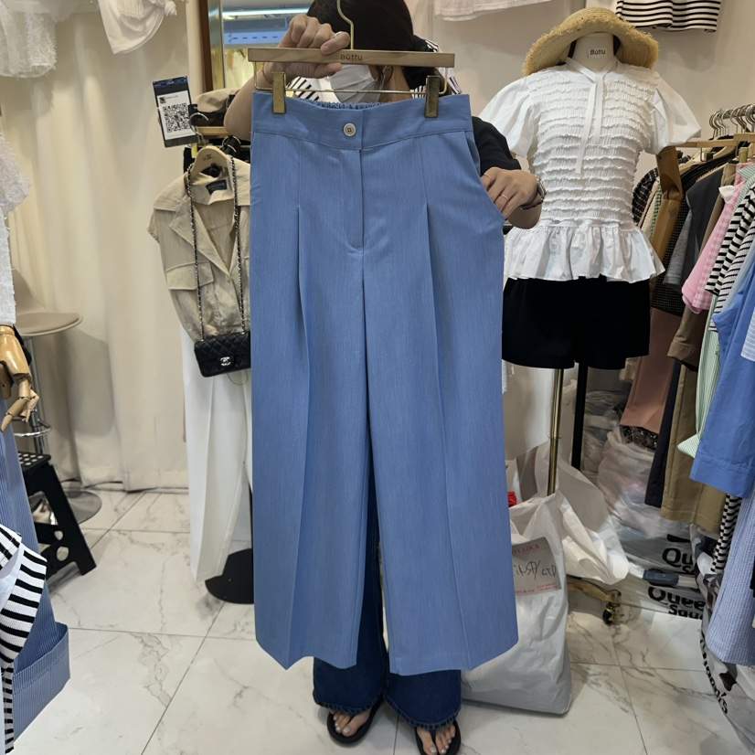 BUTTU東大門㊣實拍女裝新品時尚真品人氣熱賣職業休閑褲天絲10 O CLOCK/Buttu休閑褲