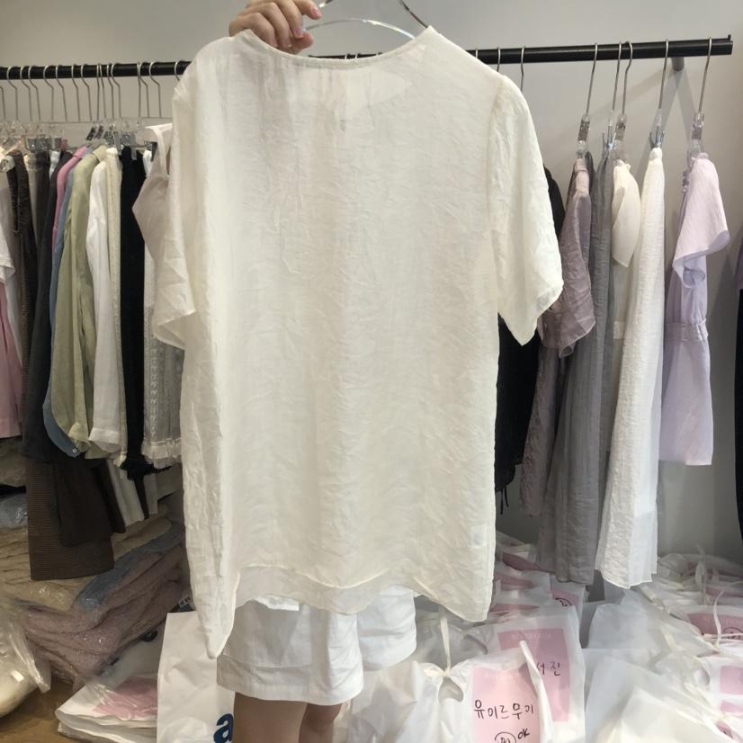 RIVEROOM東大門㊣代購女裝新品時尚職業推薦真品襯衫蕾絲衫RIVEROOM襯衫/蕾絲衫