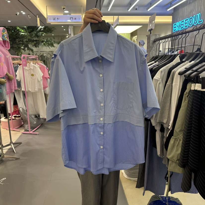 5K韓國直郵㊣女裝新品人氣25春夏推薦職業休閑時尚襯衫蕾絲衫5K襯衫/蕾絲衫