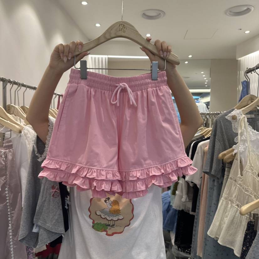 MIMME韓國代購㊣女士新款熱賣真品25春夏休閑職業短褲荷葉邊MIMME短褲