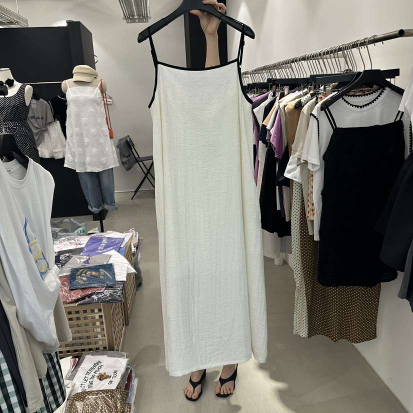 A.CES東大門㊣實拍女裝新品時尚人氣推薦職業25春夏連衣裙亞麻A.CES連衣裙