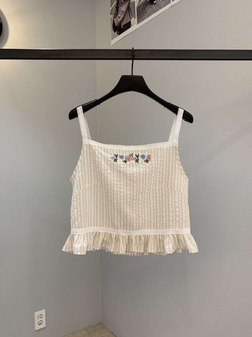 SOFTNESS韓國直郵㊣女士新款休閑人氣熱賣25春夏吊帶背心條紋Softness/Cosmic吊帶/背心