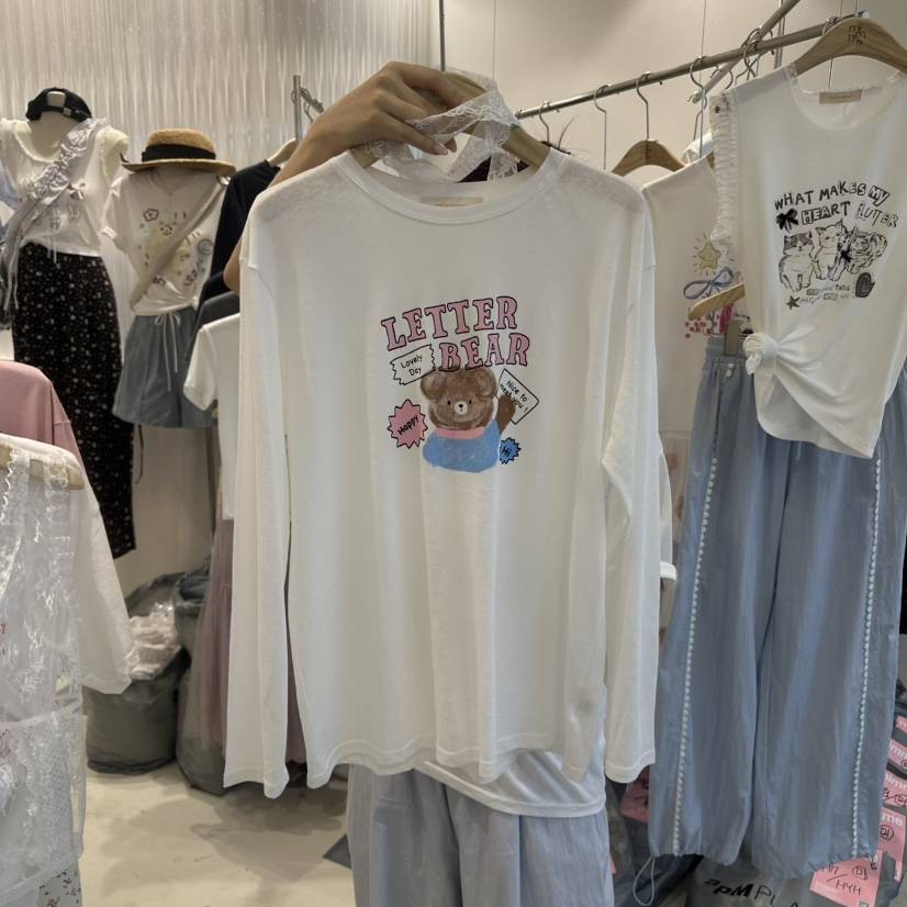 MIMME東大門㊣實拍女裝新款休閑職業推薦時尚人氣真品長袖T恤MIMME長袖T恤