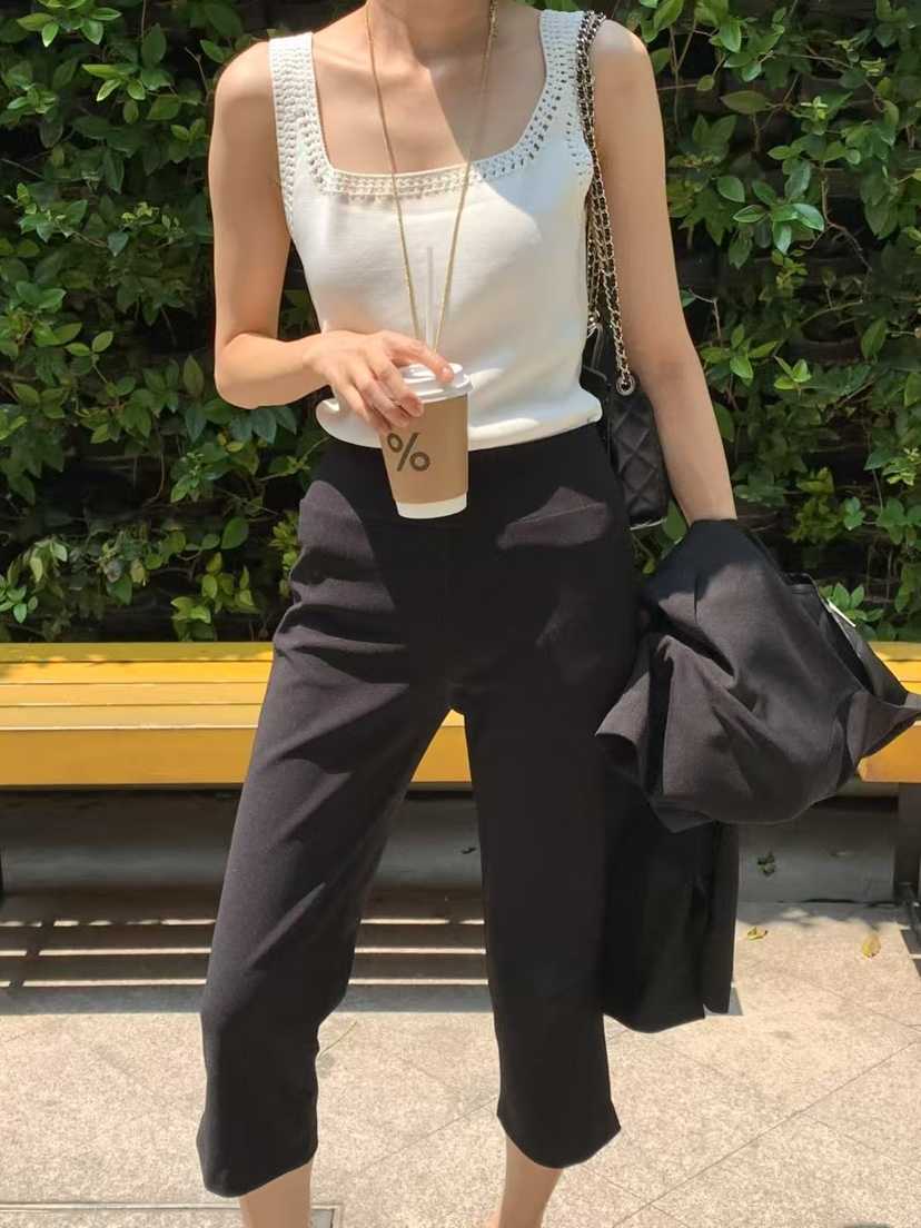 PRIVIE韓國代購㊣女裝新品時尚休閑職業推薦25春夏熱賣休閑褲PRIVIE休閑褲