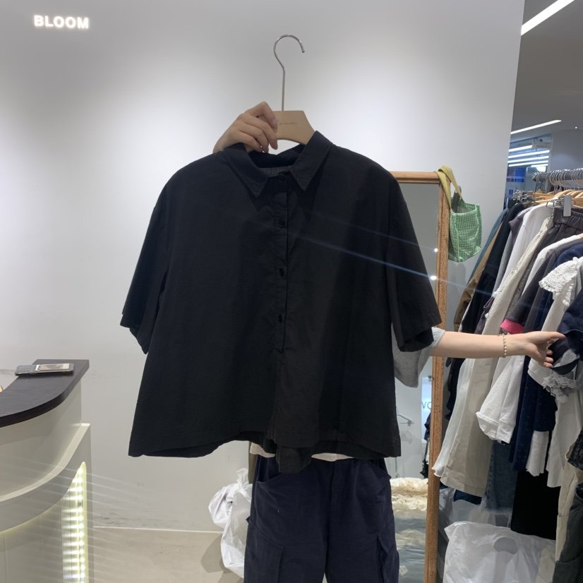 BLOOM東大門㊣代購女裝新品休閑職業25春夏真品時尚襯衫蕾絲衫BLOOM-S襯衫/蕾絲衫
