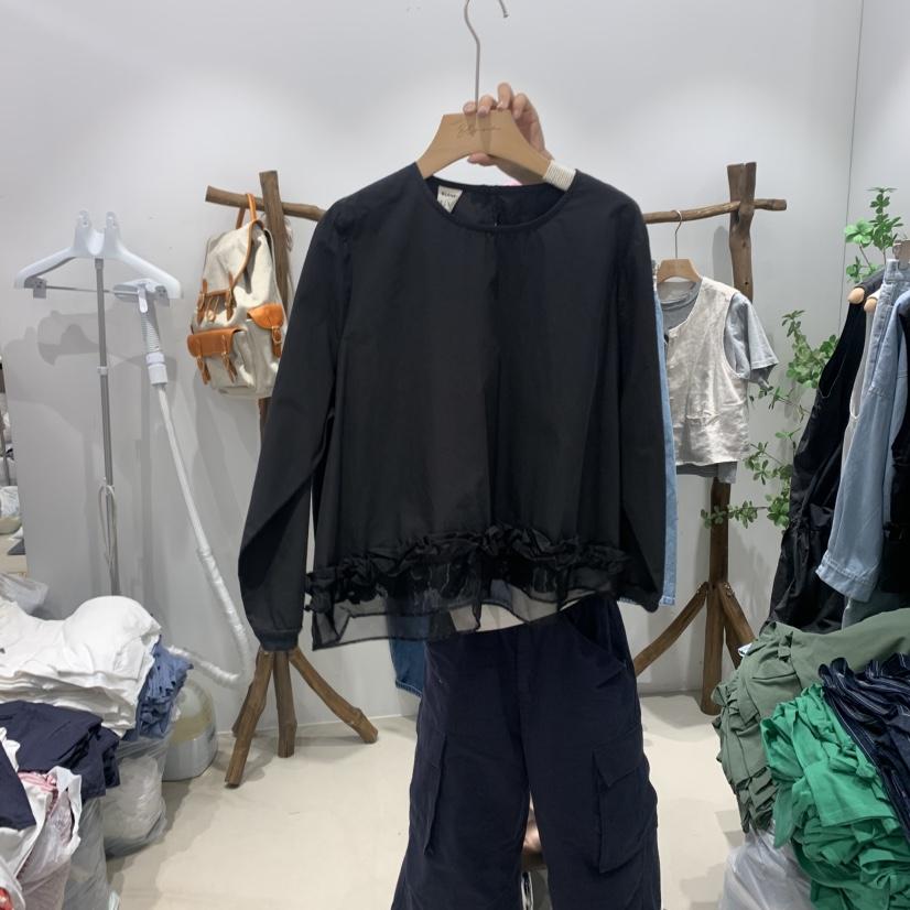 BLOOM東大門㊣實拍女士新款25春夏休閑時尚熱賣真品襯衫蕾絲衫BLOOM-S襯衫/蕾絲衫