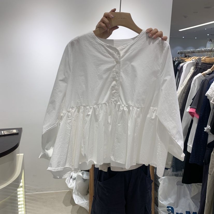 BLOOM東大門㊣代購女士新品時尚真品25春夏推薦職業襯衫蕾絲衫BLOOM-S襯衫/蕾絲衫