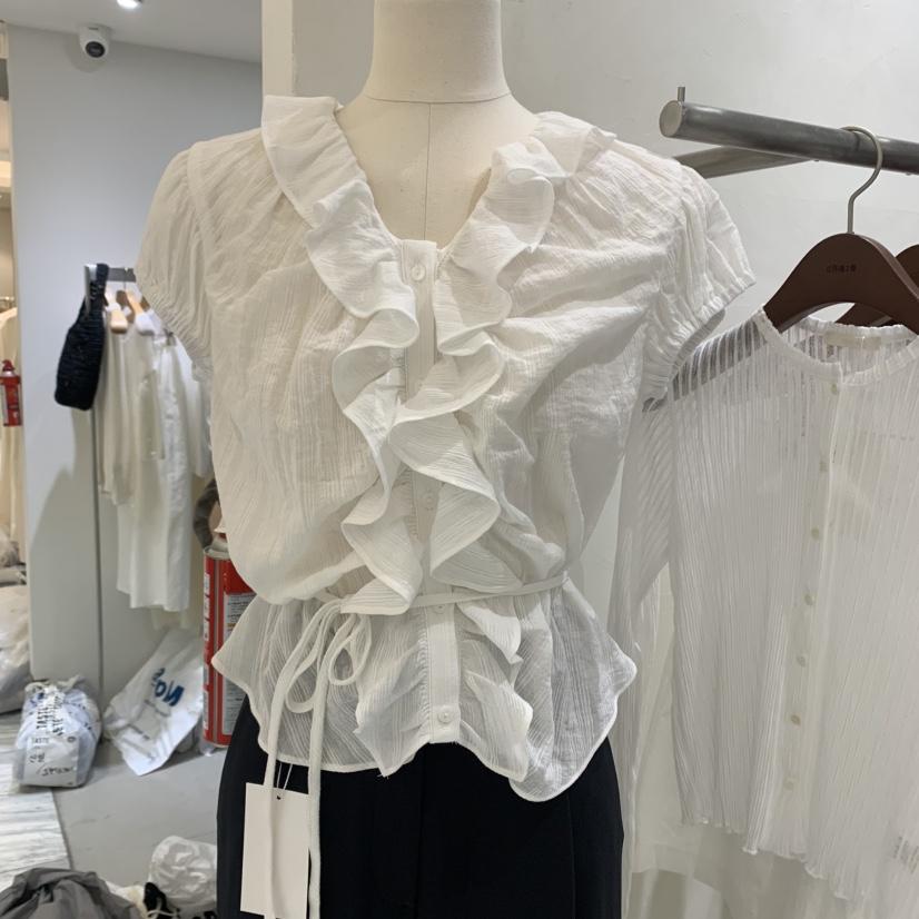 CHAE韓國直郵㊣女裝新品真品人氣時尚推薦職業熱賣襯衫蕾絲衫CHAE襯衫/蕾絲衫