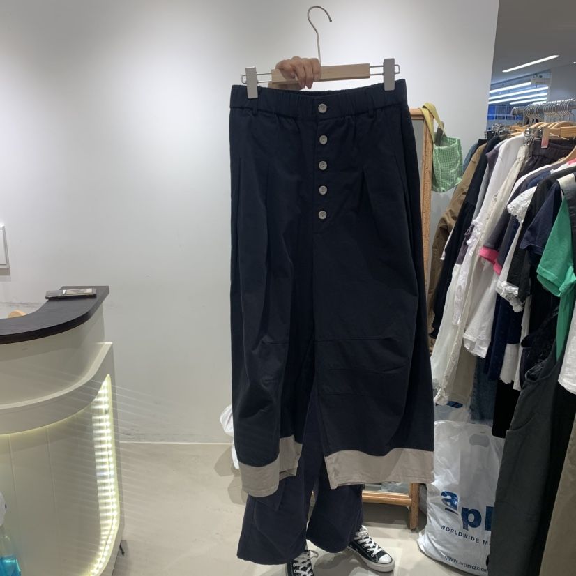 BLOOM東大門㊣實拍女士新品人氣25春夏推薦真品時尚休閑褲紐扣BLOOM-S休閑褲