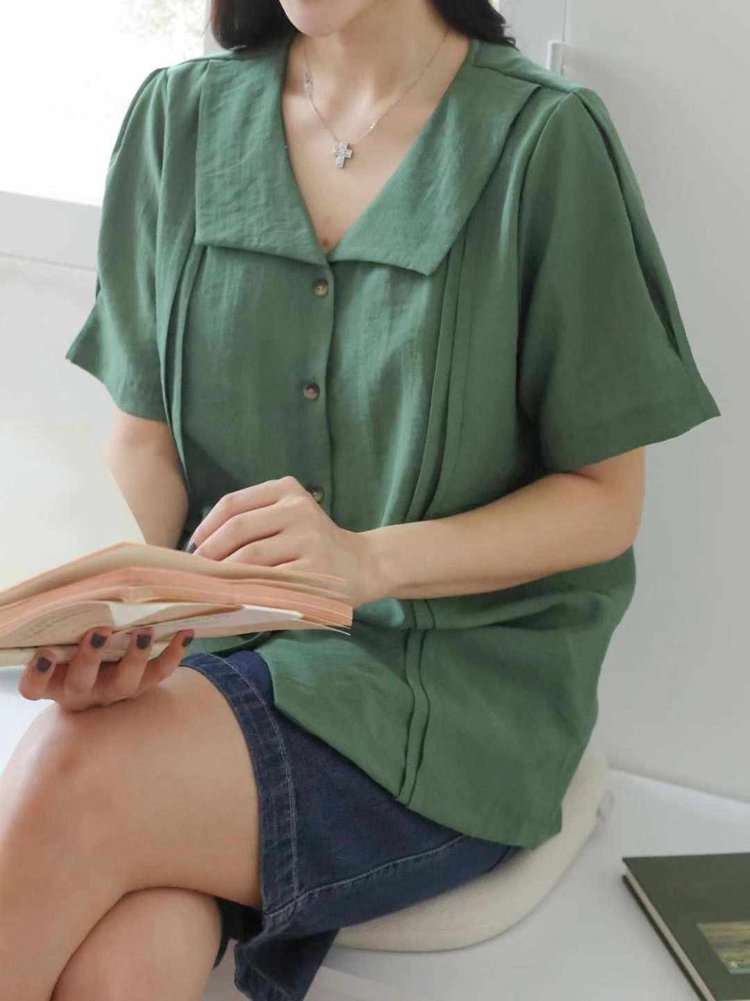 LOVELY東大門㊣實拍女士新品真品熱賣人氣休閑時尚襯衫蕾絲衫LOVELY襯衫/蕾絲衫