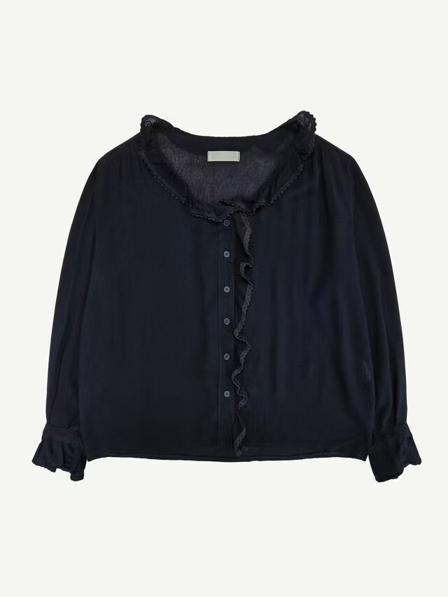 A.VER東大門㊣實拍女士新款真品25春夏休閑熱賣襯衫蕾絲衫A.VER襯衫/蕾絲衫
