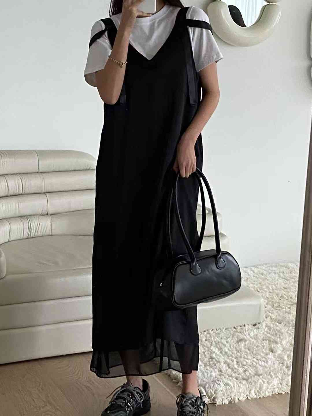 AUTHENTIC-OT東大門㊣實拍女士新品休閑熱賣推薦25春夏連衣裙AUTHENTIC連衣裙