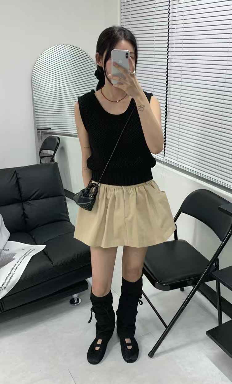 AUTHENTIC-OT東大門㊣直郵女裝新品真品職業25春夏裙褲喇叭AUTHENTIC裙褲