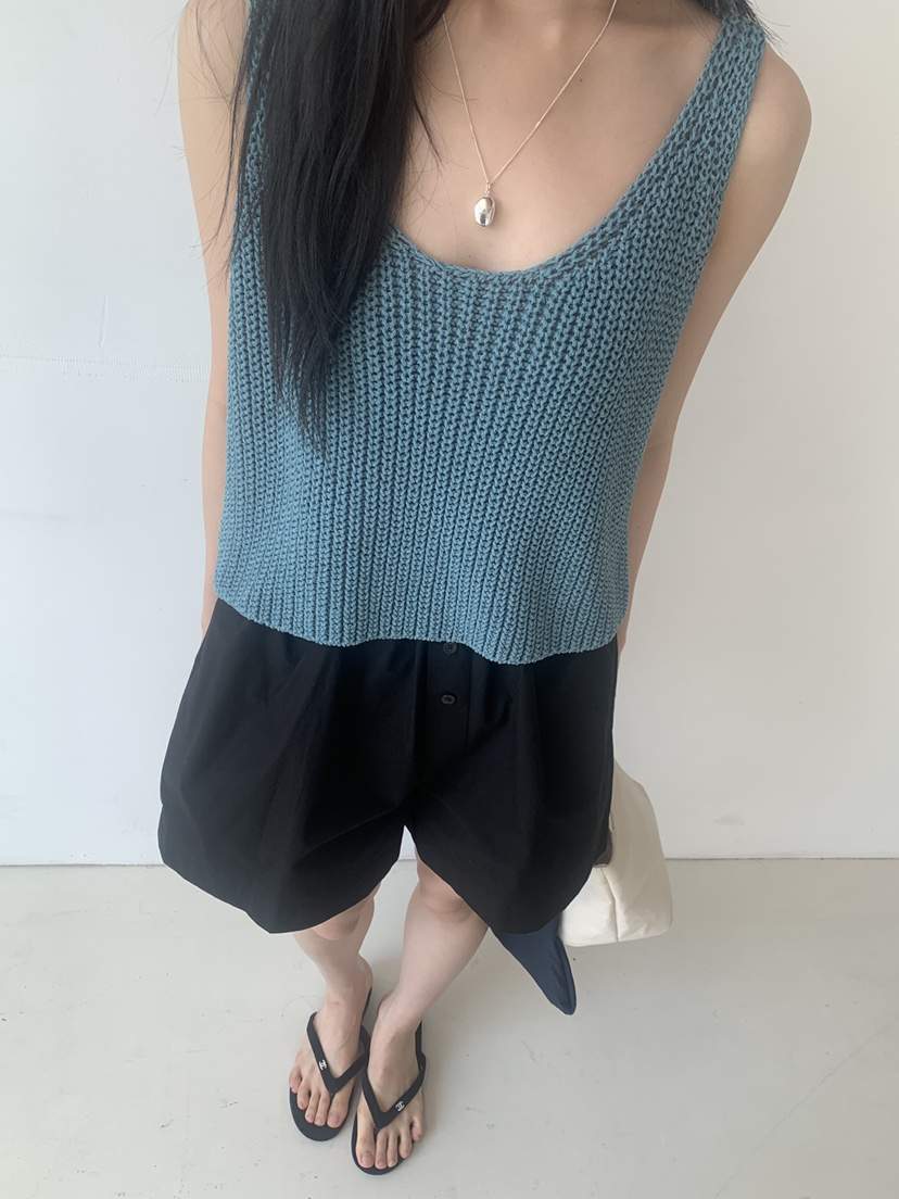 LOGARDEN東大門㊣直郵女裝新款職業推薦25春夏休閑吊帶背心LO GARDEN吊帶/背心