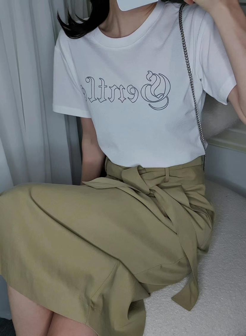 GENTLE B東大門㊣實拍女士新品職業25春夏推薦人氣休閑T恤GENTLE BT恤