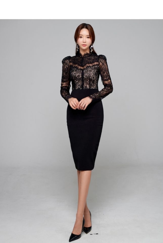 HIGH HEELS東大門㊣代購女裝新品時尚25春夏職業休閑連衣裙HIGH HEELS連衣裙